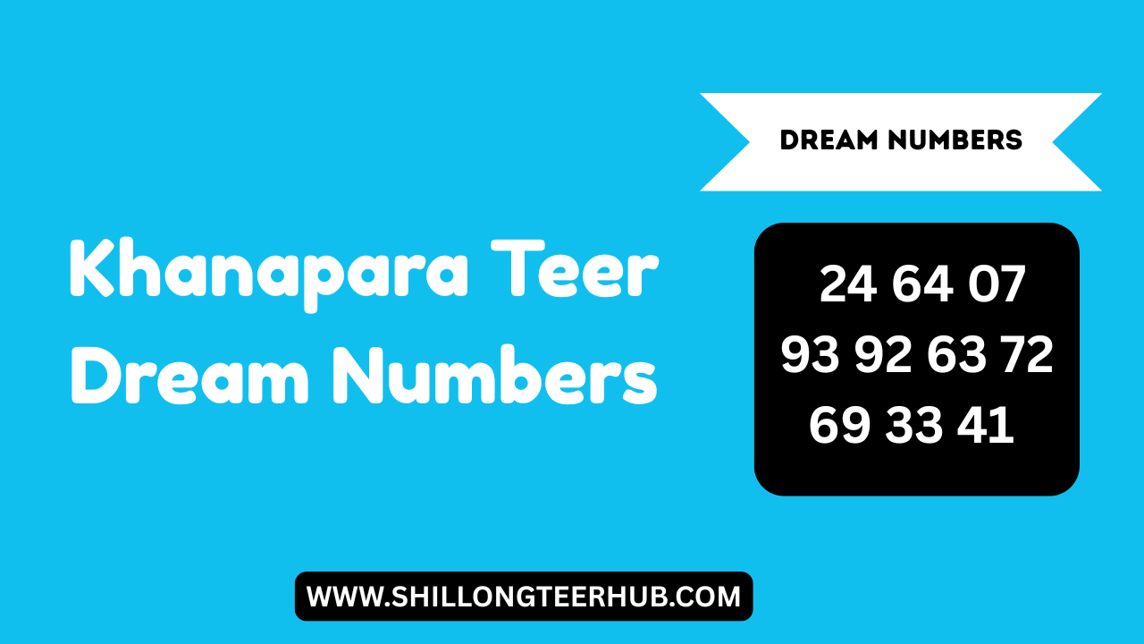 Khanapara Teer Dream Numbers